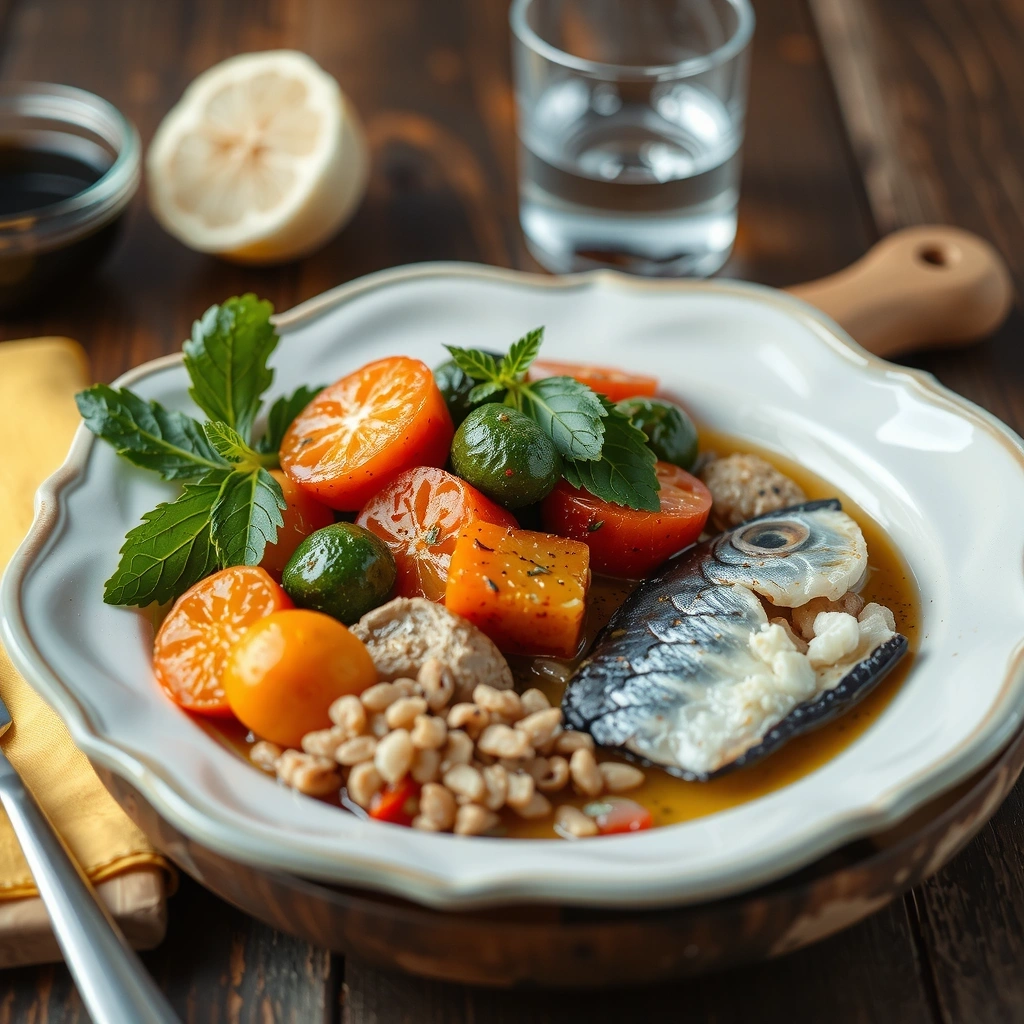 Menu méditerranéen équilibré